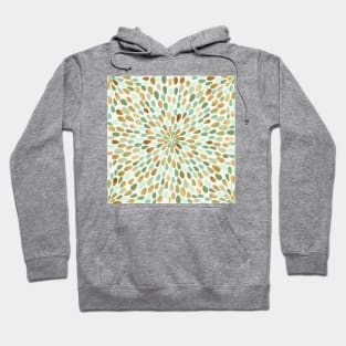 Summer Green Gold Flower Burst Hoodie